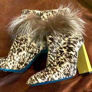 Fendi Animal Print Booties